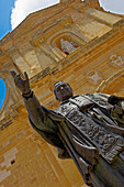 Statue In Front Of Gozo Cathedral