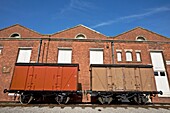 Bahnhofsgebäude im Komplex des Museums für Wissenschaft und Industrie