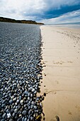 Pebble And Sand Split Beach
