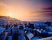 Snow Covered Rooftops Of Hastings