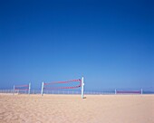 Volleyballnetze am Strand von Venice