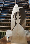 Sculpture In Front Of Daley Plaza