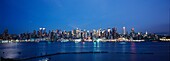 Skyline von Midtown Manhattan von Weehawken aus