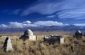 Muslim Tombs Near Fergana Mountains