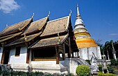 Buddhistischer Tempel Phra Singh mit Wat Wiharn Lai Kam