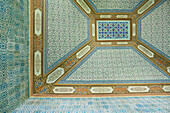 Turkey, Detail of ceiling in Tokapi Palace; Istanbul