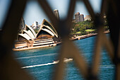 Sydney Opera House Through Fence, Sydney,Australia