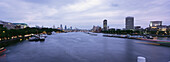 London Skyline As Seen From Waterloo Bridge, England,Uk