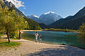 People At Lake Jasna, Kranjska Gora,Slovenia