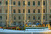 Boat And Building Exterior, Stockholm,Sweden