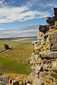 Dunstanburgh Castle Walls, Northumberland,England,Uk