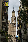 Kirche Santa Maria Del Mar, Gotisches Viertel; Barcelona, Katalonien, Spanien.