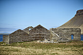 Ruins Of Buildings Along The Coast, Snaefellsnes Peninsula; Iceland