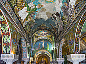 Farbenfrohes Kunstwerk in der Kapelle des Heiligen Petka in der Belgrader Festung; Belgrad, Vojvodina, Serbien.