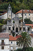 Old stone buildings in Perast off the Bay of Kotor; Perast, Kotor Municipality, Montenegro