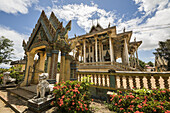 Moderner Wat Ek Phnom-Tempel; Battambang, Kambodscha