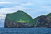 Puffin hunters house on Ellirey Island; Westman Islands, Iceland