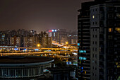 Urban landscape at night; Shanghai, China
