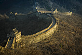 Die Große Mauer von China; Mutianyu, Kreis Huairou, China