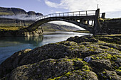 Old bridge on the East coast of Iceland; Iceland