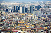 View of the city of Naples from Castel Sant'Elmo; Naples, Italy