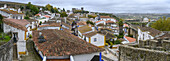 Häuser in der historischen Stadt Obidos; Obidos, Bezirk Leiria, Portugal.