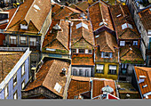 Rooftops of houses; Porto, Porto, Portugal
