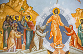 Fresco, Troitse-Sergiyev Varnitskiy Monastery, near Rostov Veliky, Golden Ring; Yaroslavl Oblast, Russia