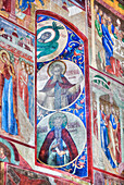 Fresko, Kathedrale der Heiligen Formation, Komplex des Dreifaltigkeits-Sergius-Lawra-Klosters; Sergiew Posad, Moskauer Gebiet, Russland.