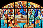 Fresko, Kathedrale der Heiligen Dreifaltigkeit, gegründet 1902; Sibiu, Siebenbürgen, Rumänien