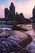 Pengempos, Areguling Strand bei Sonnenuntergang; Lombok, Indonesien