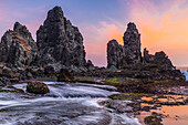 Pengempos, Areguling Beach at sunset; Lombok, Indonesia