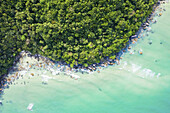 Drohnenansicht, Strand von Sao; Phu Quoc, Provinz Kien Giang, Vietnam