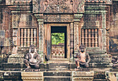 Banteay Srei-Tempel, Angkor Wat-Komplex; Siem Reap, Kambodscha.