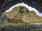 Das Vesturdalur-Tal ist ein Gebiet im Norden Islands, das für seine faszinierenden Felsformationen bekannt ist; Nordurping, nordöstliche Region, Island