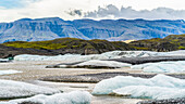 Hoffellsjokull glacier, Vatnajokull National Park; Hornafjordur, Eastern Region, Iceland