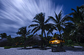 Long exposure of a beach taken at midnight in Mozambique; Benguera Island, Bazaruto Archipelago, Mozambique