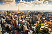 Blick über Johannesburg von Hillbrow; Hillbrow, Johannesburg, Gauteng, Südafrika