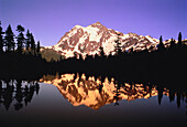 Mount Shuksan and Picture Lake Mount Baker National Forest Washington, USA