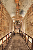Hallway to Burial Chamber, Tomb of Ramses IV, KV2, Valley of the Kings, UNESCO World Heritage Site; Luxor, Egypt