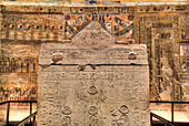 Sarkophag in der Grabkammer, Grab von Ramses IV, KV2, Tal der Könige, UNESCO-Welterbe; Luxor, Ägypten