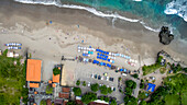 Views over the beach bar on Old Man's Beach, Canggu, Bali; Canggu, Kuta Utara, Bali, Indonesia