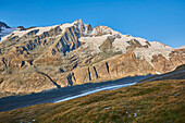 Mount Großglockner (Grossglockner) from Gamsgrubenweg, Franz-Joseph-Höhe on an early morning; Kärnten (Carinthia), Austria
