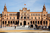 Placa De Espana; Sevilla Andalusien Spanien