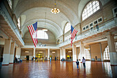 The Great Hall At Ellis Island; New York City New York United States Of America