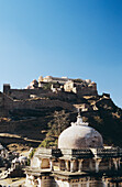 Indien, Rajasthan, Blick auf Fort Kumbhalgarh; Kumbhalgarh.