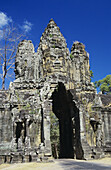 Kambodscha, Siem Reap, Südtor zu den Tempelanlagen; Angkor Thom