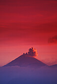 Indonesien, Überblick über den Bromo Tengger Semeru National Park bei Sonnenuntergang