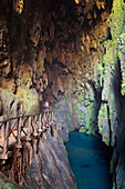 The Iris Grotto In The Natural Park Monasterio De Piedra; Zaragoza Province Aragon Spain