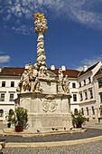 Old Town Square And The Trinity Column; Sopron Gyor-Moson-Sopron Hungary